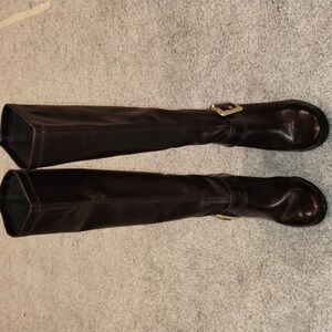 Franco Sarto Black Over the Knee Boots